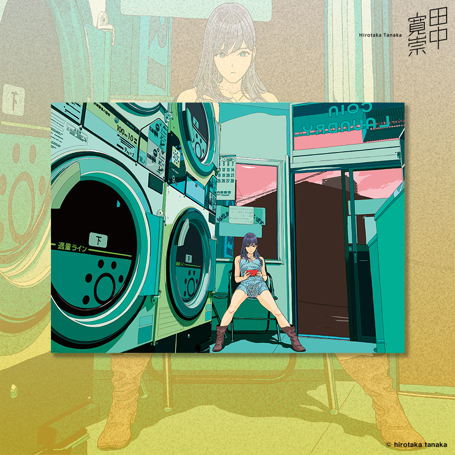 アクリルアート（クリア） 「LAUNDRY」